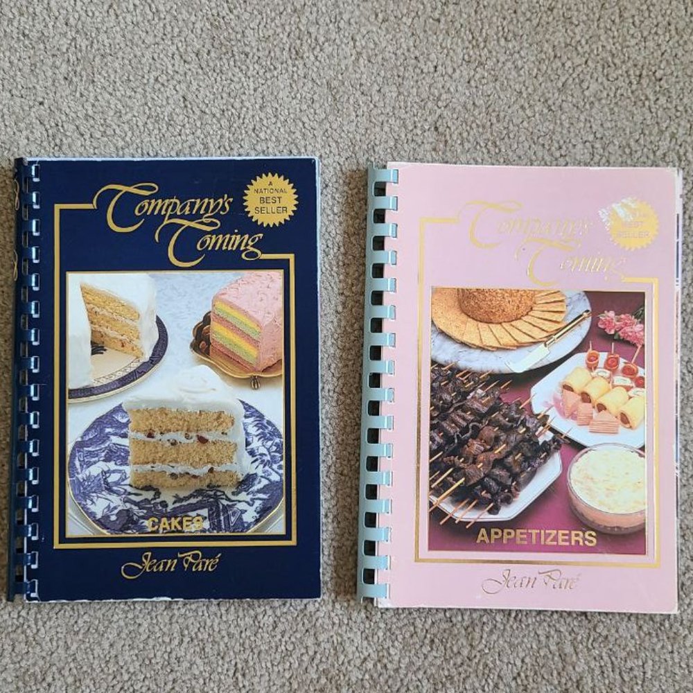 Vintage‎ Company's coming Appetizers (1985) & Cakes (1990) Bundle - Plastic Comb
